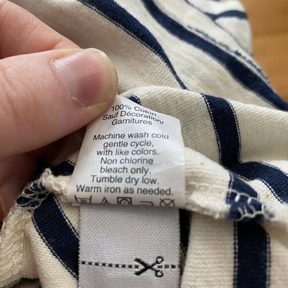 Madewell Staycation Setlist Boxy Tee Shirt Stripes XXS - Picture 8 of 8